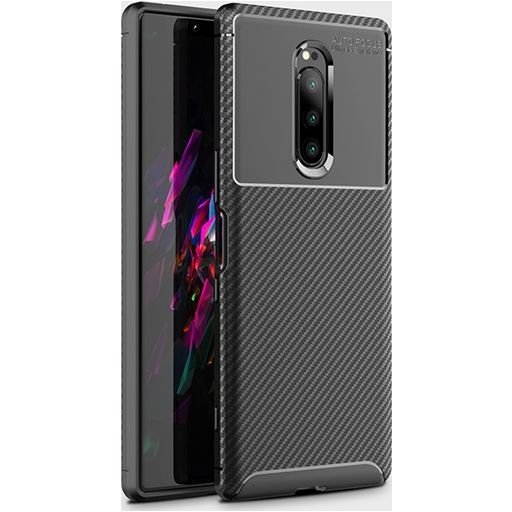 Mobigear Racing Sony Xperia XZ4 Hülle Flexibles TPU Backcover - Schwarz