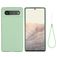 Mobigear Rubber Touch Google Pixel 6 Silikon Backcover - Grün