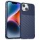 Mobigear Groove iPhone 15 Plus Hülle Flexibles TPU Backcover - Blau
