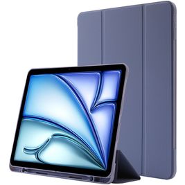 Mobigear Tri-Fold Gel iPad Air 11 Zoll (2026) Hülle TPU,Kunstleder Klapphülle + Stifthalter - Lila