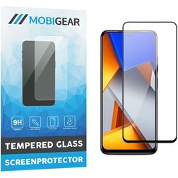 Mobigear Premium POCO M4 Pro 4G Panzerglas Gehärtetes Glas Displayschutz - Hüllenfreundlich - Schwarz