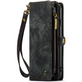 Caseme 008 iPhone 8 Plus Hülle Abnehmbare 2in1 Klapphülle Geldbörse - Schwarz