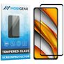 Mobigear Premium POCO F3 Panzerglas Displayschutz - Hüllenfreundlich - Schwarz
