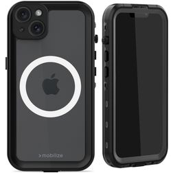 Mobilize Waterproof iPhone 15 Plus Wasserfest MagSafe Hardcase Backcover - Schwarz