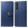 Mobigear Snap Button Realme X50 Pro Hülle Klapphülle Geldbörse - Blau