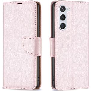 Mobigear Excellent Samsung Galaxy S23 Hülle Klapphülle Geldbörse - Roségold