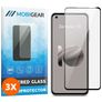 Mobigear Premium ASUS Zenfone 10 Panzerglas Gehärtetes Glas Displayschutz - Hüllenfreundlich - Schwarz (3er Pack)