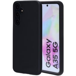 Mobiparts Samsung Galaxy A35 Silikon Hülle Backcover - Schwarz