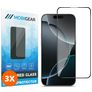 Mobigear Premium iPhone 16 Pro Panzerglas Gehärtetes Glas Displayschutz - Hüllenfreundlich - Schwarz (3er Pack)