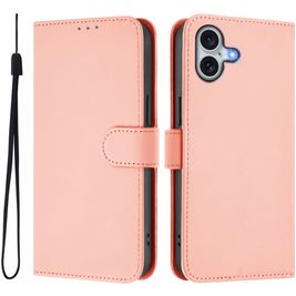 Mobigear Urban Wallet iPhone 16 Plus Hülle Klapphülle Geldbörse - Pink