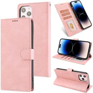 Mobigear Wallet iPhone 14 Pro Hülle Klapphülle Geldbörse - Roségold