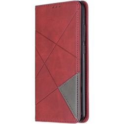 Mobigear Rhombus Slim Xiaomi Redmi Note 8 Klapphülle - Rot