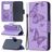 Mobigear Butterfly iPhone 12 Pro Hülle Klapphülle Geldbörse - Lila