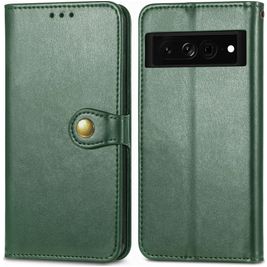 Mobigear Snap Button Google Pixel 7 Pro Hülle Klapphülle Geldbörse - Grün Mobigear Snap Button Google Pixel 7 Pro Hülle Klapphülle Geldbörse - Grün