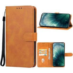 Mobigear Wallet HTC U23 Pro Hülle Klapphülle Geldbörse - Braun