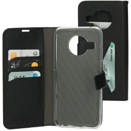 Mobiparts Classic Wallet Nokia X10 Hülle Klapphülle Geldbörse - Schwarz