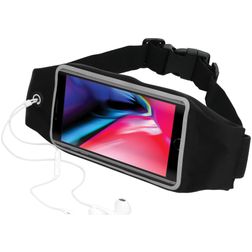 Mobiparts Comfort Fit Belt Handyhalterung Joggen iPhone 8 Plus Sporthülle Neopren Gürtel - Schwarz