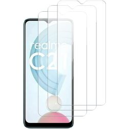 Mobigear Premium Realme C21 Panzerglas Displayschutz - Hüllenfreundlich