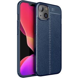 Mobigear Luxury iPhone 14 Plus Hülle Flexibles TPU Backcover - Blau
