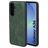 Mobiparts Classic Samsung Galaxy A36 MagSafe TPU / Kunstleder Backcover - Emerald Green