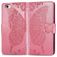 Mobigear Butterfly iPhone 16e Hülle Klapphülle Geldbörse - Pink