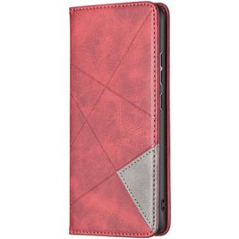 Mobigear Rhombus Slim Xiaomi 12 Hülle Klapphülle - Rot