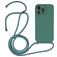 Mobigear Lanyard iPhone 14 Pro Max Silikon Handykette - Grün