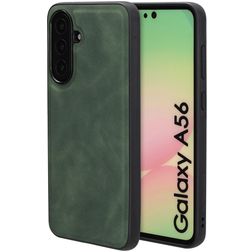 Mobiparts Classic Samsung Galaxy A56 MagSafe TPU / Kunstleder Backcover - Emerald Green