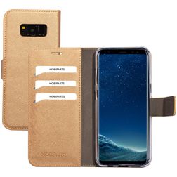 Mobiparts Saffiano Wallet Samsung Galaxy S8 Klapphülle Portemonnaie - Copper