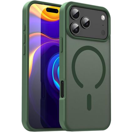 Mobigear Shockproof iPhone 17 Pro Max MagSafe Hardcase Backcover - Olive Green