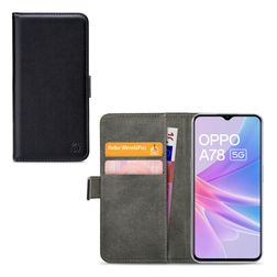 Mobilize Classic Gelly Wallet OPPO A78 Klapphülle Portemonnaie - Schwarz