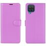 Mobigear Classic Samsung Galaxy A12 Hülle Klapphülle Geldbörse - Lila
