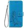 Mobigear Clover Samsung Galaxy S20 FE Hülle Klapphülle Geldbörse - Blau