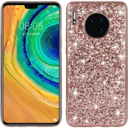 Mobigear Glitter Huawei Mate 30 Hülle Hardcase Backcover - Roségold