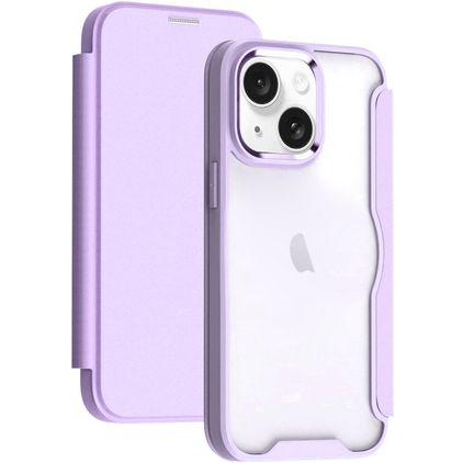 Mobigear Smart Fit iPhone 15 Pro Max Hülle Hardcase Klapphülle - Lila