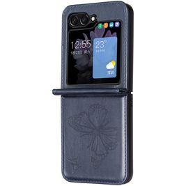 Mobigear Butterfly Samsung Galaxy Z Flip 7 FE Hülle Backcover - Blau