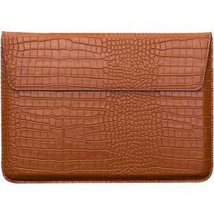 Mobigear Envelope Croco Laptop Sleeve 13 Zoll Laptop Hülle - Braun