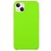 Mobigear Rubber Touch iPhone 15 Silikon Hülle Backcover - Limette