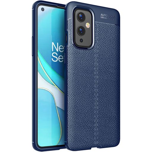 Mobigear Luxury OnePlus 9 Hülle Flexibles TPU Backcover - Blau
