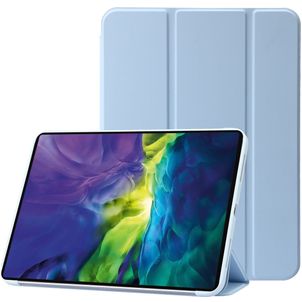 Mobigear Tri-Fold Gel iPad 11 (2025) Hülle TPU,Kunstleder Klapphülle - Blau