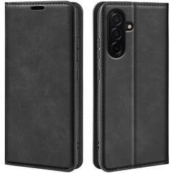 Mobigear Retro Slim Samsung Galaxy A27 Hülle Klapphülle Geldbörse - Schwarz