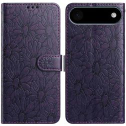 Mobigear Flowers iPhone Air Hülle Klapphülle Geldbörse - Lila