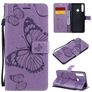 Mobigear Butterfly Huawei Y6p Hülle Klapphülle Geldbörse - Lila