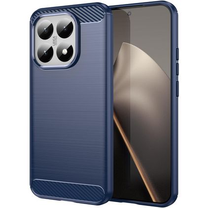 Mobigear Brushed Slim Xiaomi 15T Hülle Flexibles TPU Backcover - Blau