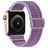 Mobigear W Texture Nylon Apple Watch Armband Elastisches Band - 42/41/40/38 mm - Lila