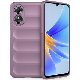 Mobigear Bumpy OPPO A17 Hülle Flexibles TPU Backcover - Lila