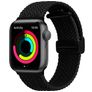 Mobigear Braided Mag Nylon Apple Watch Armband Magnetverschluss - 49/46/45/44 mm - Schwarz