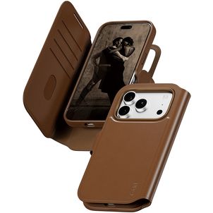CARE by PanzerGlass Tango Two-in-One iPhone 18 Pro MagSafe 2in1 Klapphülle (herausnehmbar) Portemonnaie - Braun