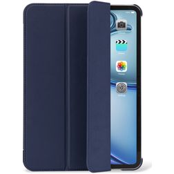 Decoded Textured Slim iPad Air 13 Zoll (2024) Silikon (flexibel) Klapphülle - Navy Peony