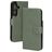 Mobiparts Classic Wallet Samsung Galaxy S25 MagSafe Hülle Klapphülle - Stone Green